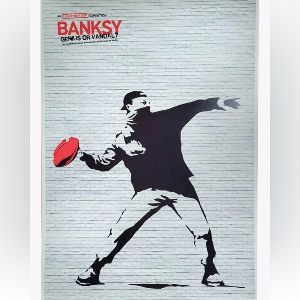 Banksy Genius or Vandal NYC Exhibition VIP Poster 16x24
